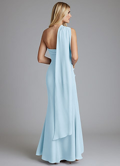 Azazie Solstice Brudepigekjoler Havfrue Stropløs Chiffon Gulv-længde Kjole image11