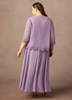 Azazie Devana Mother of the Bride Dresses Wisteria A-Line Sequins Chiffon Dress image8