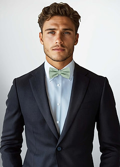 front Adjustable Stretch Satin Bow Tie