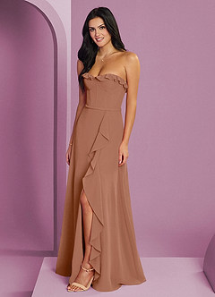 Barbie ♥ Azazie Final Sale Bronzer A-Line Sweetheart Neckline Chiffon Dress image1