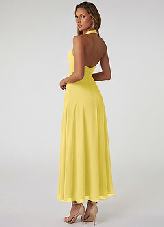 Azazie Tessie Suknie dla druhen Linia A Pofałdowany Szyfon Długość kostki Sukienka image2