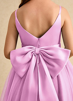 Azazie Patootie Flower Girl Dresses Candy Pink A-Line Spaghetti Strap Tulle Dress image6