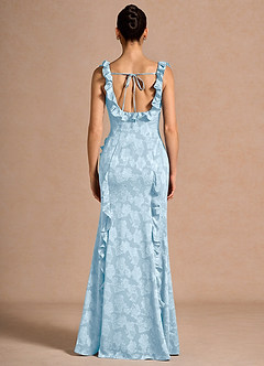 Maxi jurk Barsha Poederblauw image2