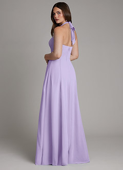 Azazie Irina Bridesmaid Dresses Lilac A-Line Pleated Chiffon Dress image6