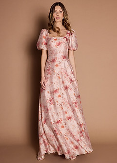 Marielle Apricot Multi Maxi Dress image4