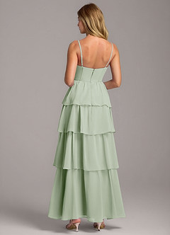 Azazie Alanna Bridesmaid Dresses Dusty Sage A-Line Sweetheart Neckline Chiffon Dress image7