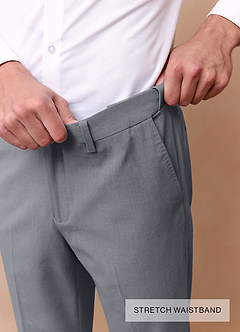 front Savile Grå Uldblandingsbukser