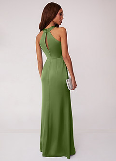 Barbie ♥ Azazie Bridesmaid Dresses Juniper Sheath Stretch Satin Dress image2