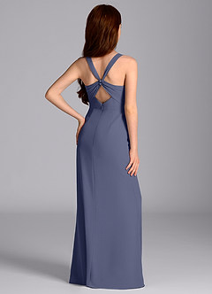 Azazie Mero Junior Meerjungfrau-Linie Plissee Chiffon Kleid Sturm image2