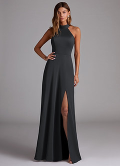 azazie mila stretch satin dress Azazie Mila Ready to Ship Eucalyptus Stretch Satin Bridesmaid Dresses