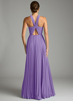 Azazie Afra Abiti da Damigella Abito A-Line in Chiffon Plissettato Tahiti image2