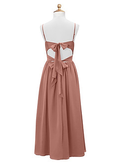 Azazie Zeya Junior Cedar Rose A-Line Chiffon Dress image8
