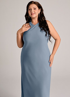 Azazie Doretta Bridesmaid Dresses Twilight Mermaid Pleated Chiffon Dress image11