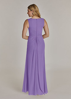 Azazie Manuella Mother of the Bride Dresses Tahiti A-Line V-Neck Pleated Chiffon Dress image7