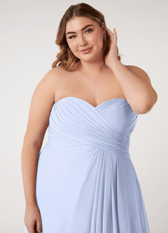 Azazie Arabella Allure Bridesmaid Dresses Ice A-Line Sweetheart Neckline Chiffon Convertible Dress image18