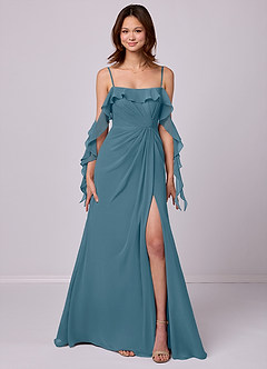 Barbie ♥ Azazie Bridesmaid Dresses Bermuda A-Line Off the Shoulder Chiffon Convertible Dress image7