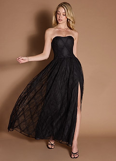 Stella Black Lace Gown image2