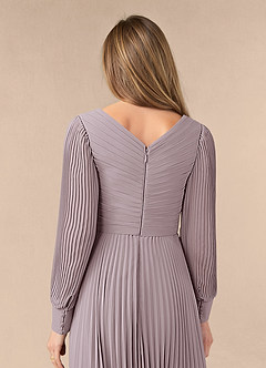 Azazie Zina Mother of the Bride Dresses Dusk A-Line Pleated Chiffon Dress image6