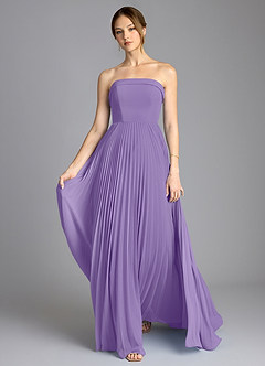 Azazie Mariana Bridesmaid Dresses Tahiti A-Line Strapless Chiffon Dress image1