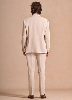 front Carter Solbränna 3-delad kostym i bomull och linneblandning