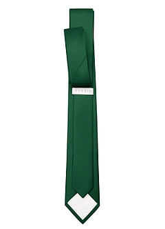 front Matte Satin Skinny Tie