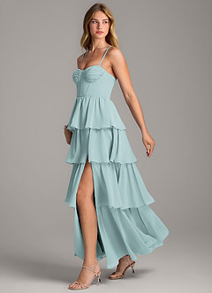 Azazie Alanna Bridesmaid Dresses Mist A-Line Sweetheart Neckline Chiffon Dress image4