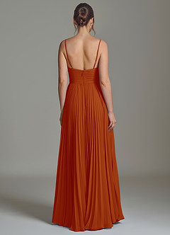 Azazie Catie Bridesmaid Dresses Paprika A-Line Sweetheart Neckline Chiffon Dress image6