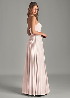 Azazie Chiana Abiti da Damigella Abito A-Line in Chiffon Senza Cinturino Petalo Di Rosa image4