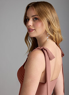 Azazie Lizet Bridesmaid Dresses Cedar Rose A-Line Sweetheart Neckline Chiffon Dress image6