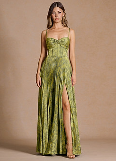 Vestido Verde Militar Armada Largo Vesper