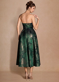 Abito Midi Oro Smeraldo Daiane image2