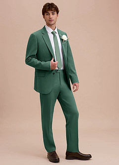 front Ethan Eucalyptus Refined Weave Suit Jacket