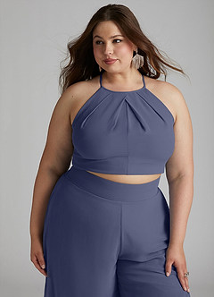 Azazie Kenzi Brautjungfernkleider Plissee Chiffon Overall/Jumpsuit Sturm image11