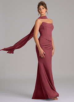 Azazie Sorrel Suknie dla druhen Syrena Gorset Szyfon Do ziemi Sukienka image3