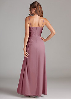 Azazie Aliani Bridesmaid Dresses Vintage Mauve Sheath Strapless Chiffon Convertible Dress image3