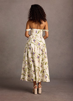 Vestido Impresión Múltiple De Tulipán Largo Alexie image6