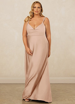 Christian Siriano Bridal for Azazie 1001 Bridesmaid Dresses English Rose A-Line Sweetheart Neckline Stretch Satin Dress image15