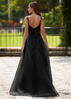 Dreamscape Black A-line Prom Dress image2