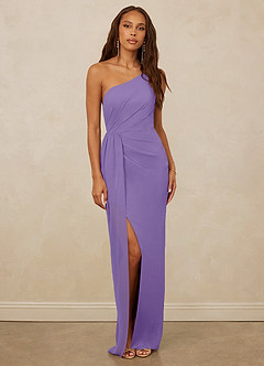Christian Siriano Bridal for Azazie 1003 Bridesmaid Dresses Tahiti Sheath One Shoulder Chiffon Dress image1