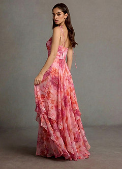 Harmony Maxi Klänning Persika Rosa image2