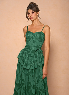Emery Dark Green Midi Dress image5