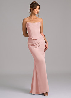 Azazie Sorrel Suknie dla druhen Syrena Gorset Szyfon Do ziemi Sukienka image7