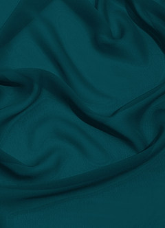 Azazie Lainey Bridesmaid Dresses Pine A-Line with Pockets Chiffon Dress image14