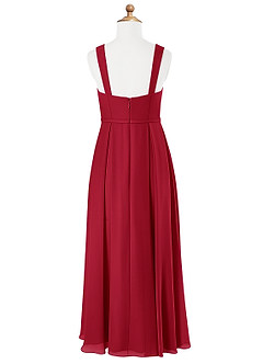 Azazie Simoan Junior Scarlet A-Line Sweetheart Neckline Chiffon Dress image5