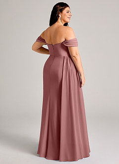 Azazie Amyra Suknie dla druhen Osłona Zza ramienia Szyfon Do ziemi Sukienka image14