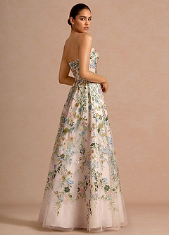 Abito Lungo Blush Rosa Multi Evangeline image2