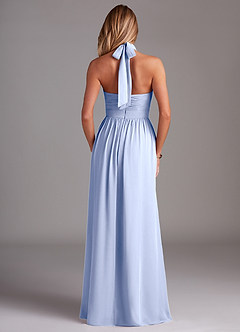 Azazie Avary Bridesmaid Dresses Ice A-Line Pleated Chiffon Dress image8