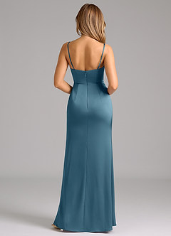 Azazie Aimee Bridesmaid Dresses Bermuda A-Line Sweetheart Neckline Stretch Satin Dress image2