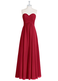 Azazie Yazmin Bridesmaid Dresses Scarlet A-Line Sweetheart Neckline Chiffon Convertible Dress image8