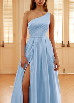 Millie Blu Abito da ballo in raso a trapezio image4